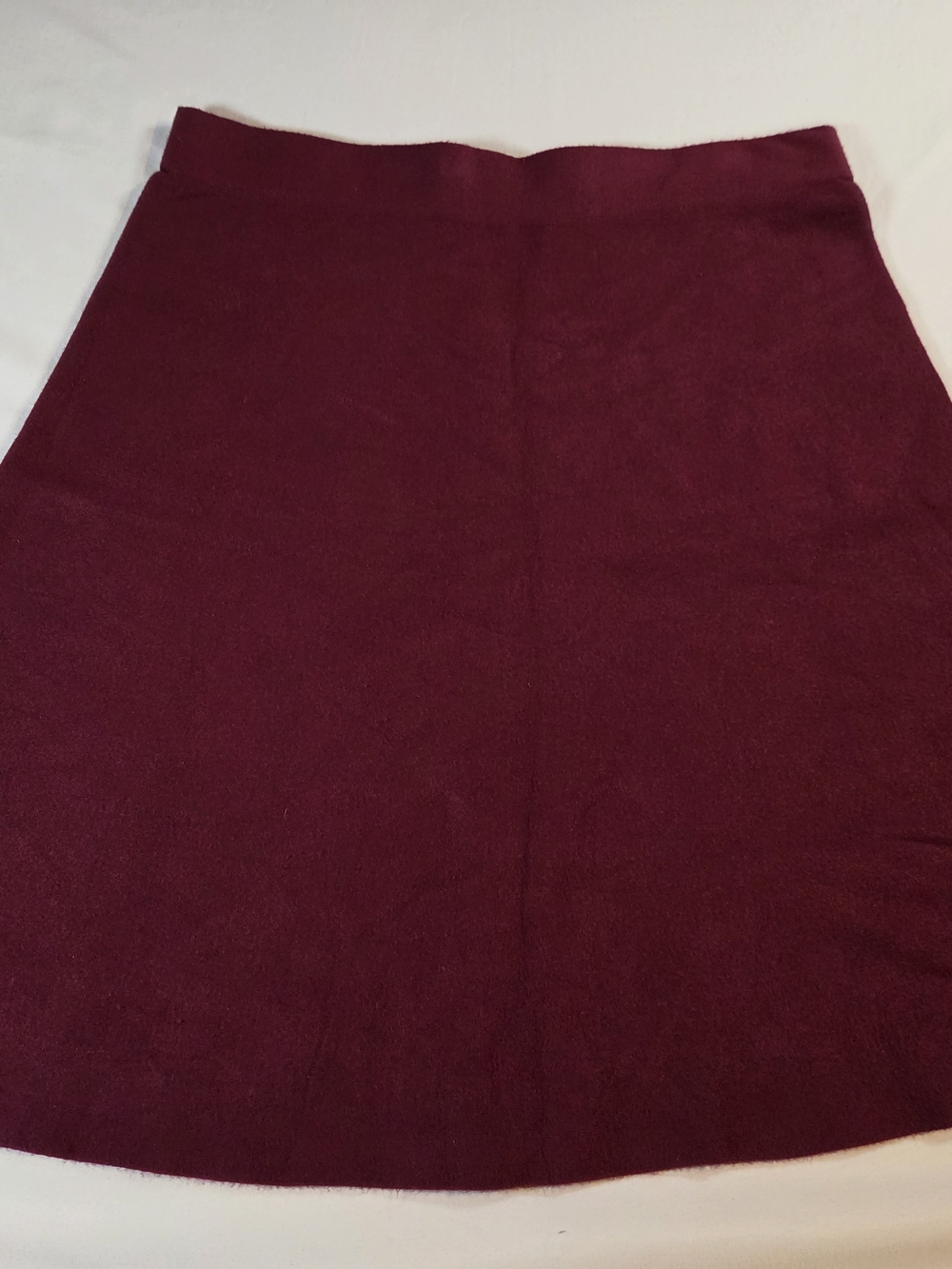 Liz Claiborne Deep Wine A-Line Knit Skirt Size XL